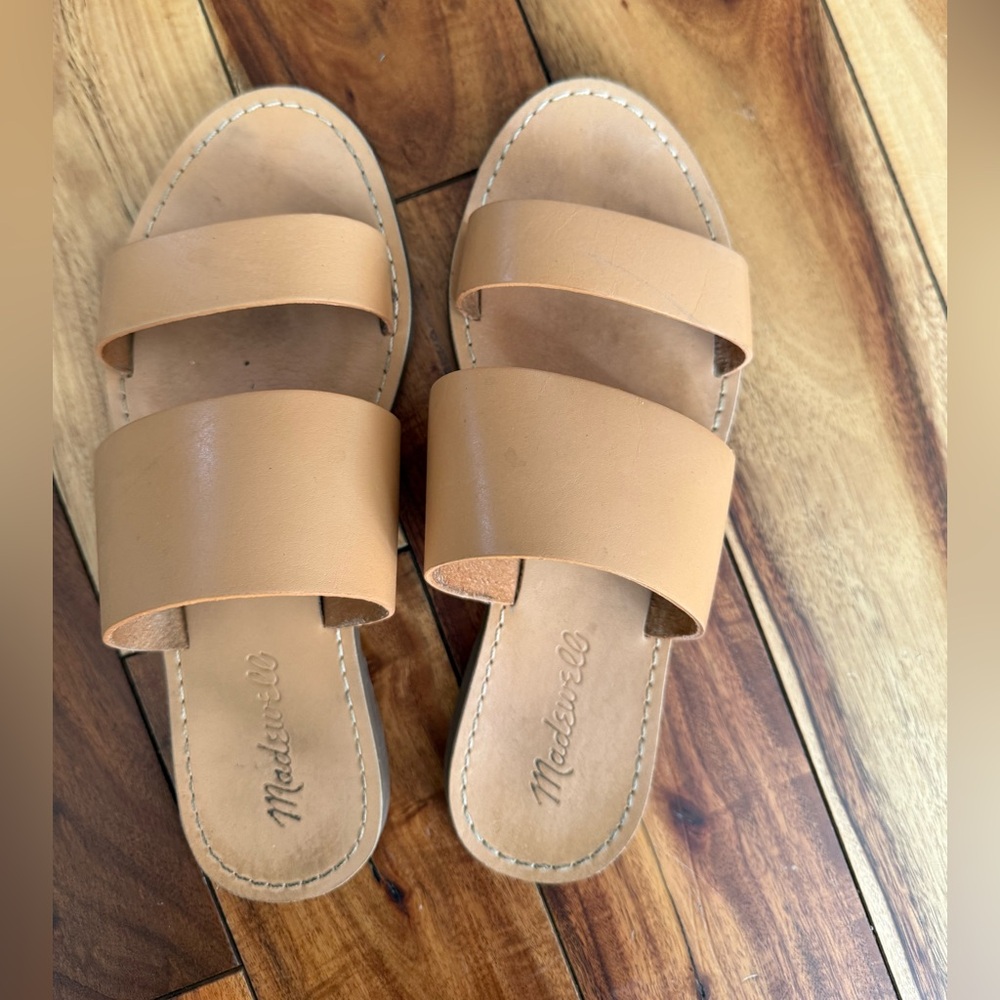 Madewell Leather Slide Sandals - size 6